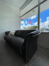 Load image into Gallery viewer, Stressless Manhattan 3 seat Sofa in Paloma Rock leather - CLEARANCE ITEM
