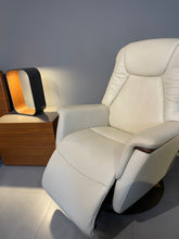 Load image into Gallery viewer, Stressless Recliner Max Automatic with moon base in Walnut Medium Paloma light gray- CLEARANCE ITEM
